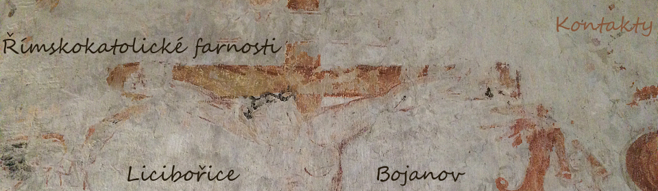 Detail nástěnné fresky Ukřižování Krista